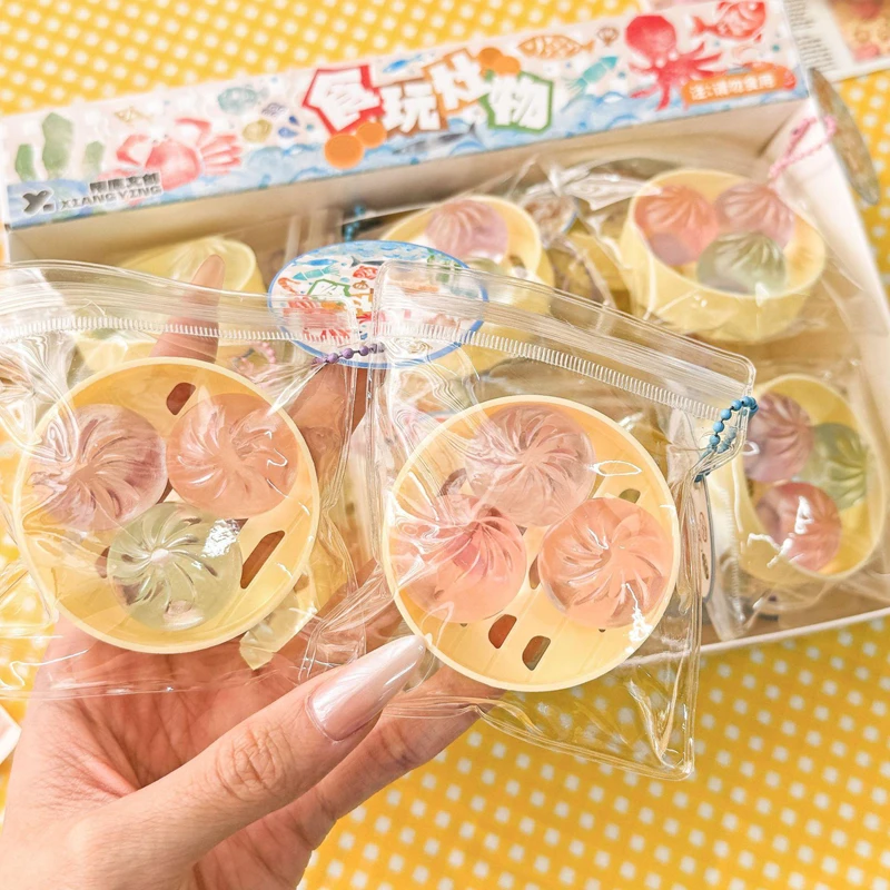 Electronics Latest Gadgets - ミニ餃子と蒸しパンモルトースのスローリバウンドおもちゃ、柔らかいストレス解消スクイーズ玩具セット、フィジェット感覚玩具ギフト