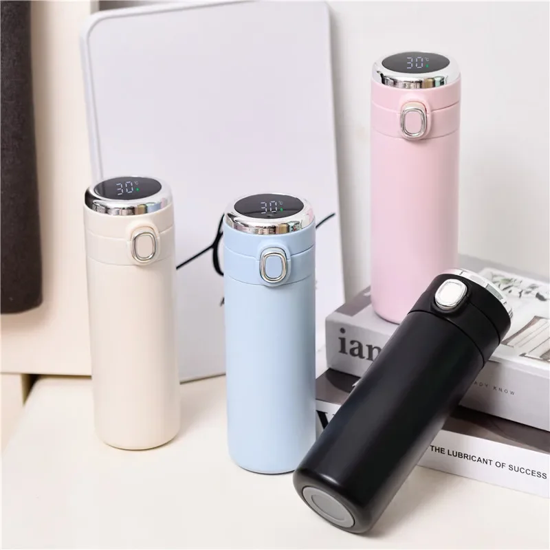 インテリジェントステンレス製ウォーターボトル,400ml,L - Smart Water Bottle Tracker のレビューと価格