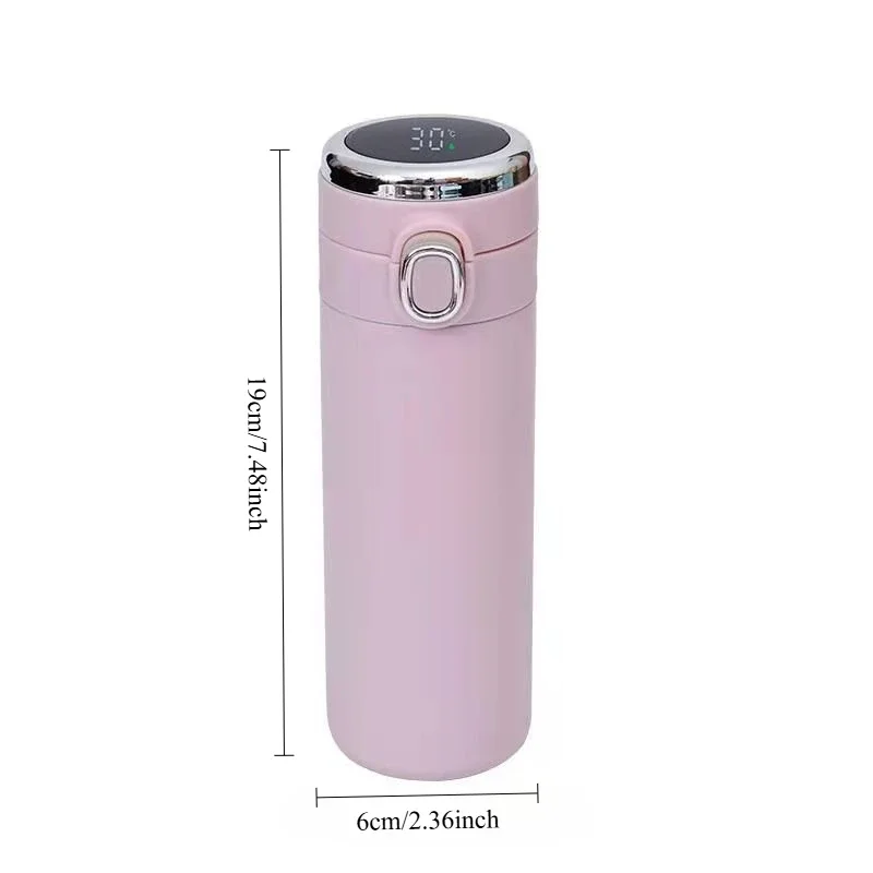 インテリジェントステンレス製ウォーターボトル,400ml,L - Smart Water Bottle Tracker のレビューと価格