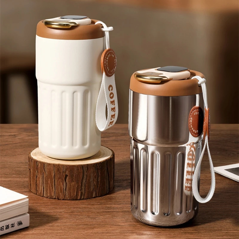 インテリジェント絶縁マグ450ml,ステンレス鋼,温度表示付 - Smart Water Bottle Tracker のレビューと価格