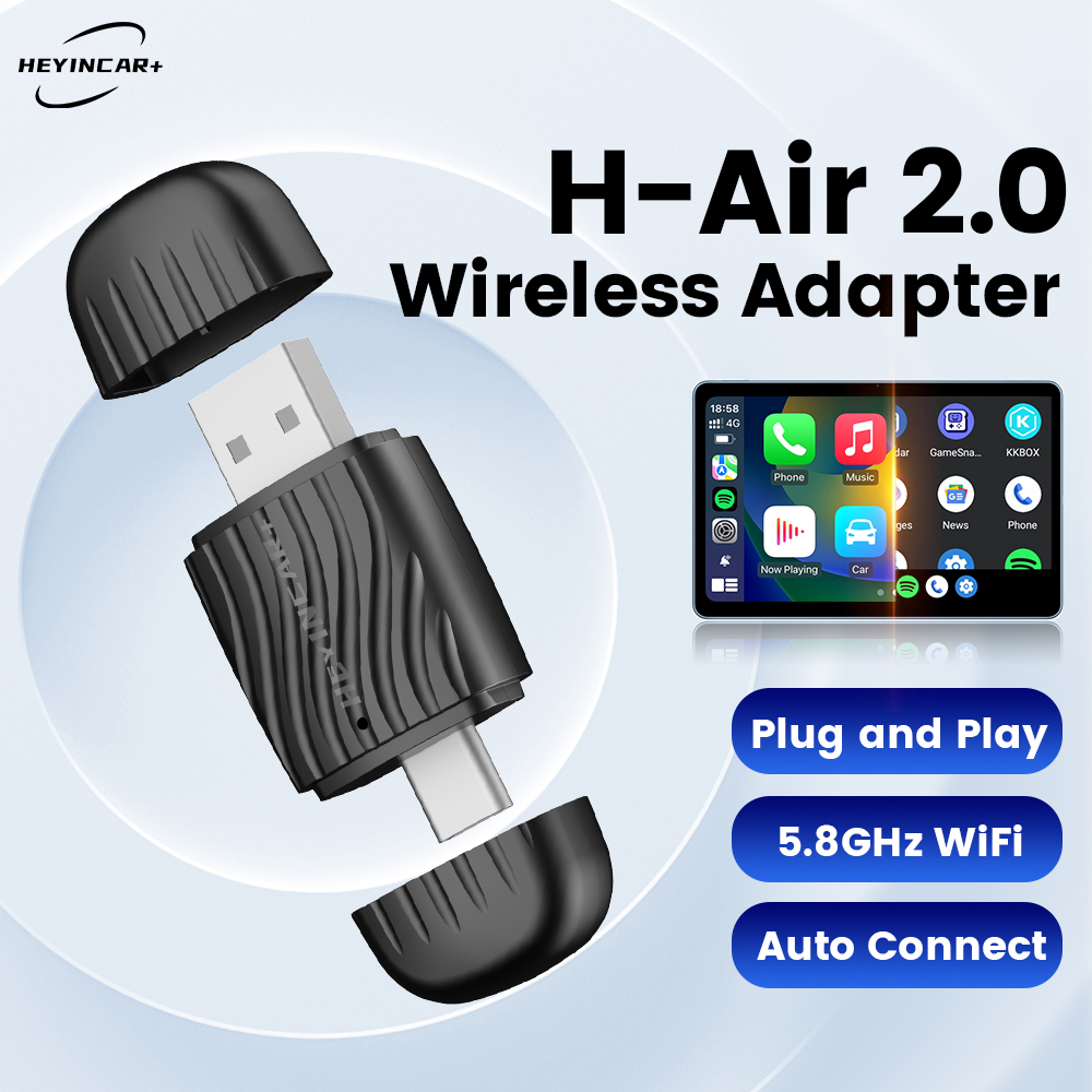 HEYINCAR 2 in 1 インターフェース ワイヤレス - Mini Electronics Gadgets のレビューと価格