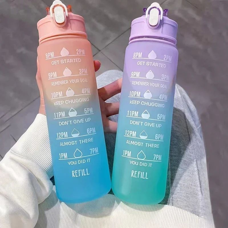 スポーツウォーターボトル 時間追跡ストロー付き 漏れ防止ロッ - Smart Water Bottle Tracker のレビューと価格