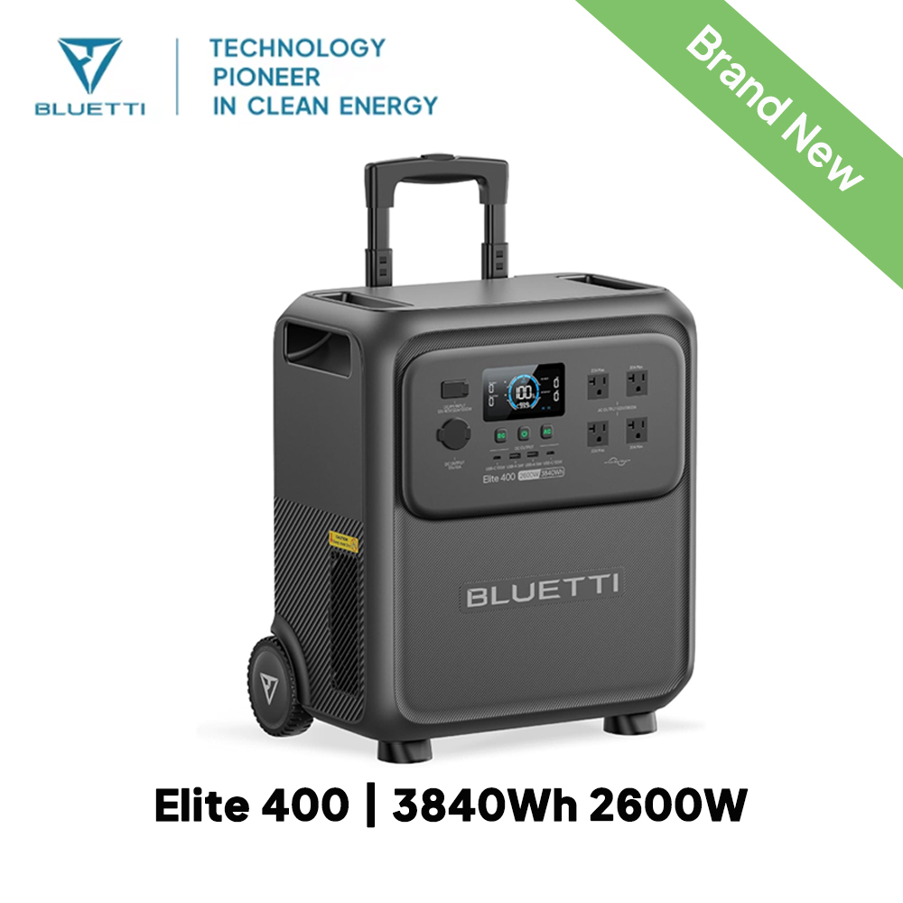 BLUETTI Elite 400 2600W 3840Wh - Solar Powered Charger のレビューと価格