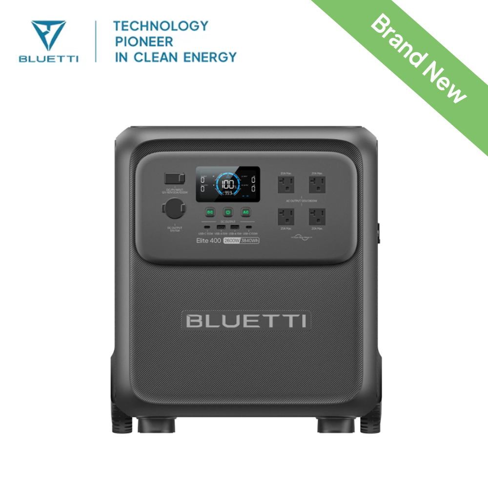 BLUETTI Elite 400 2600W 3840Wh - Solar Powered Charger のレビューと価格