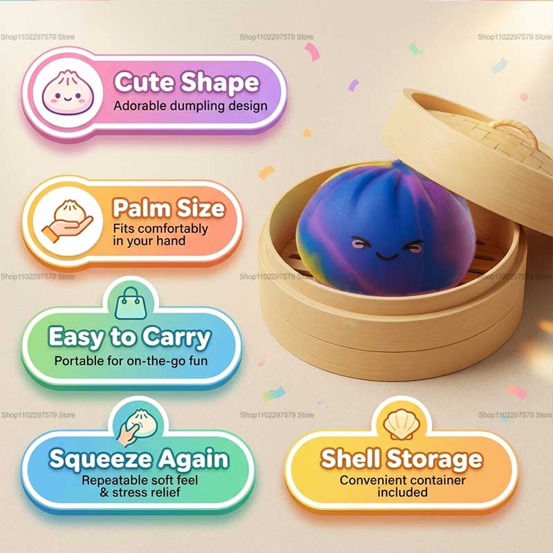 新しいレインボーおもちゃ、蒸し器ボックス付きスクイーズドウス - Electronics Latest Gadgets のレビューと価格